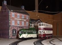 Trams in the Town at Beamish